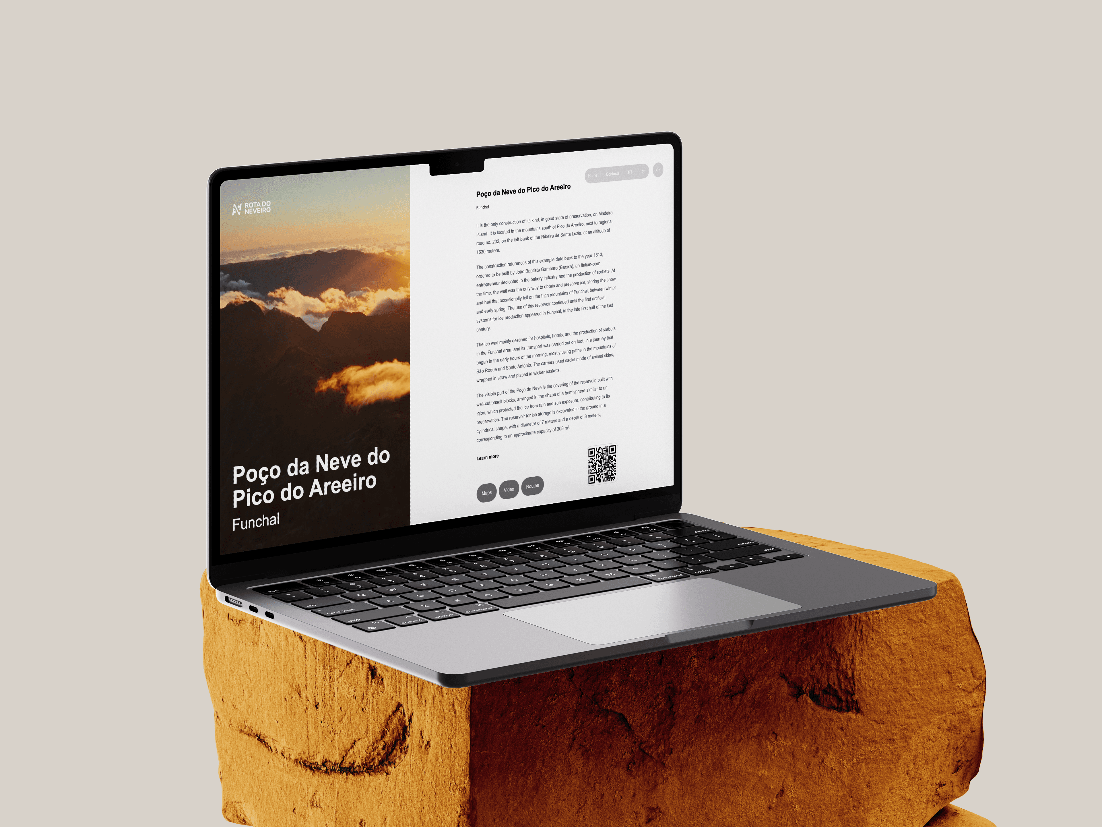 Website computer mockup