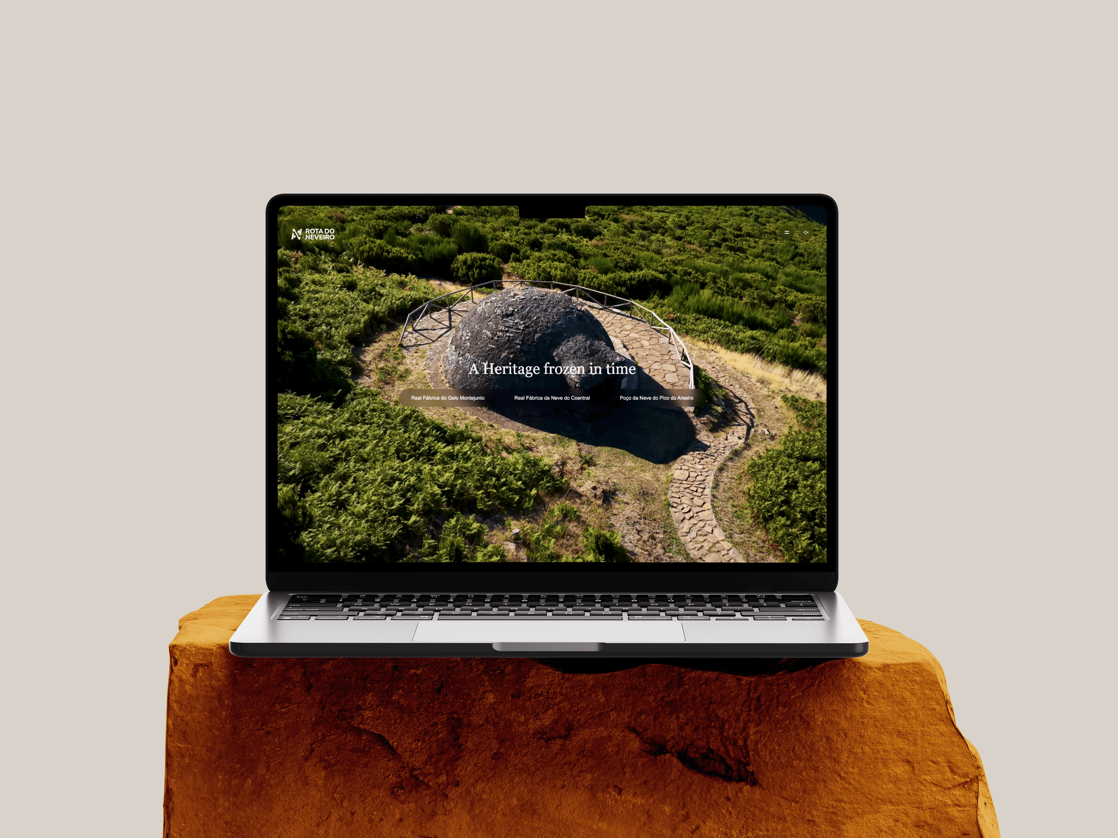 Website computer mockup